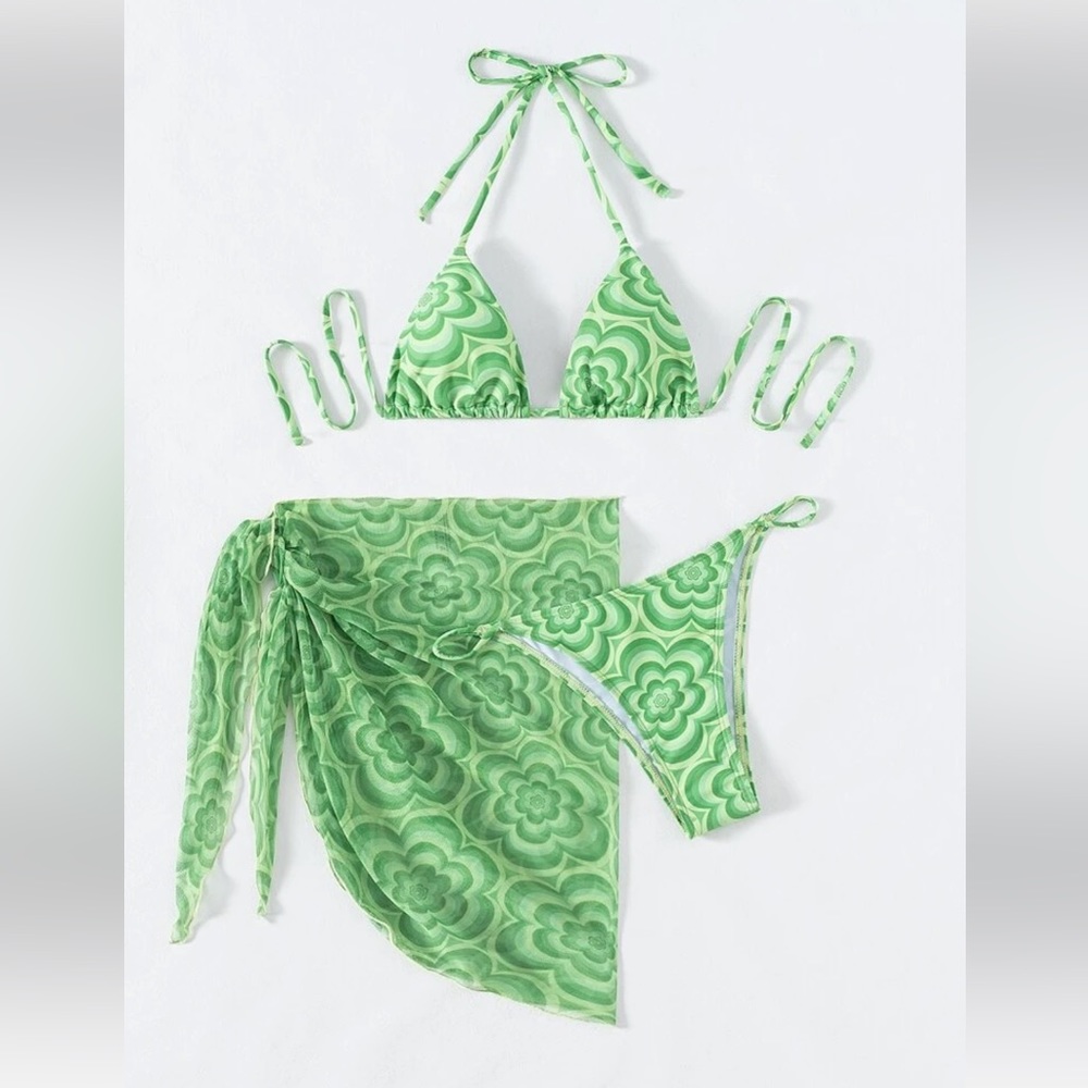 Green shein bikini